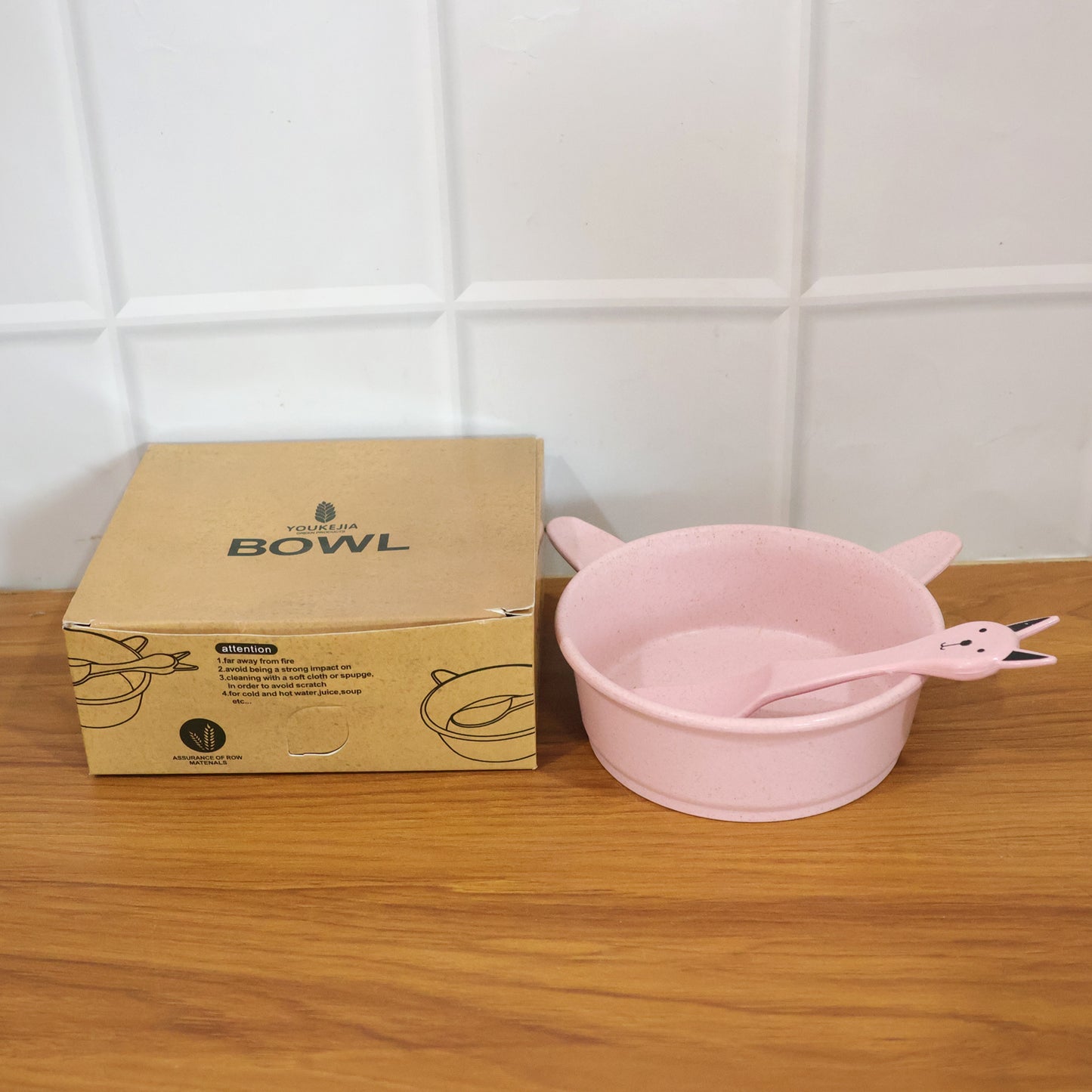 Premium Kids Feeding Bowl With Cute Spoon (1 Set 240ml)