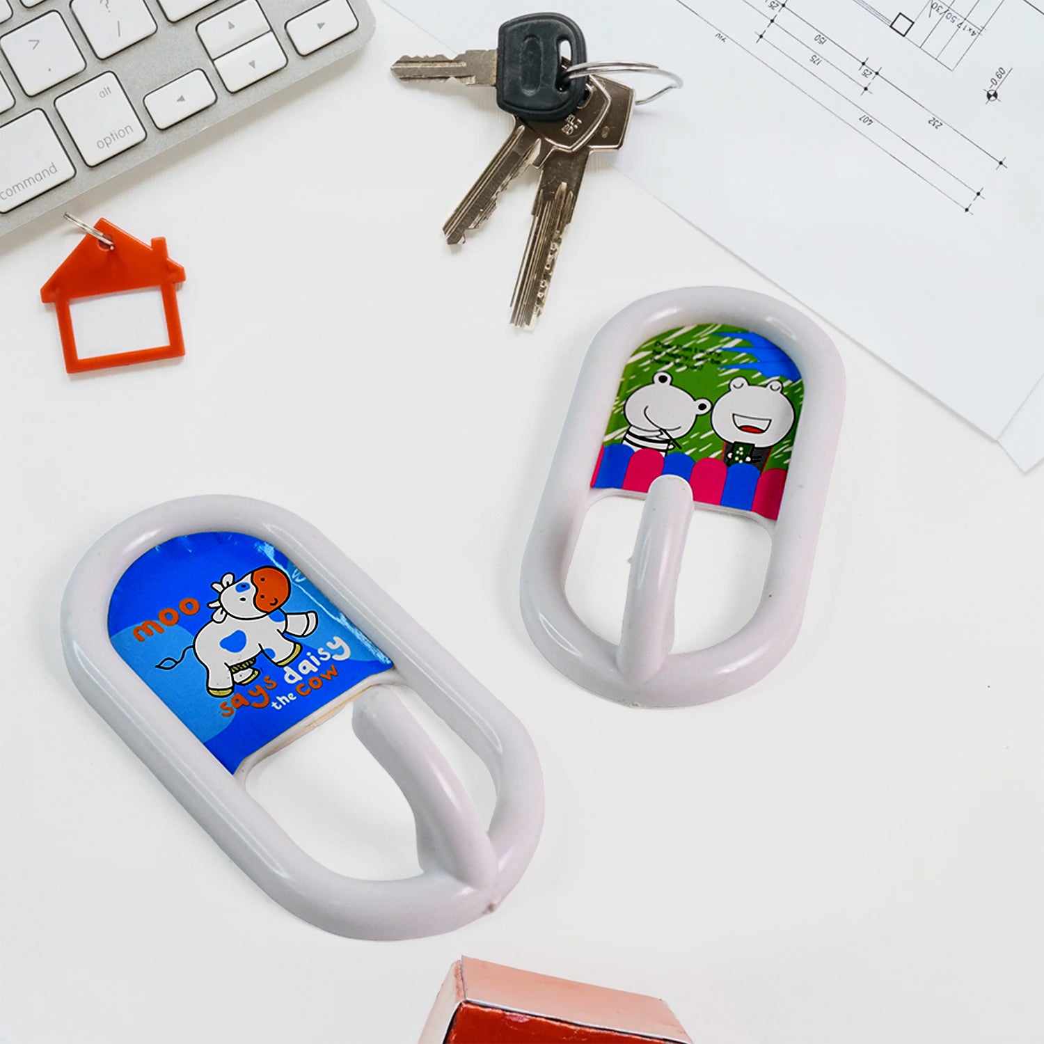 Multipurpose Strong   Hook Self-adhesive Hooks (2 Pc Set)