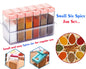 122 Plastic Spice Jars (6 Pcs 14x22x8cm Multicolour)