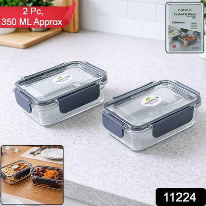 Airtight Sealed Food Storage Container Set (2 Pc Set 350 Ml Approx)