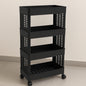4-layer Plastic Storage Rack With Wheels