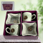 8224 Festo Ceramic Tea  Cups  Mug Set Including Snacks  Serving Bowl Milk Cup Coffee Cup Tea Cup Breakfast Cup Drinking Mug Or Outdoor For Household Gift For Birthday Wedding Party (4 Pcs Set)