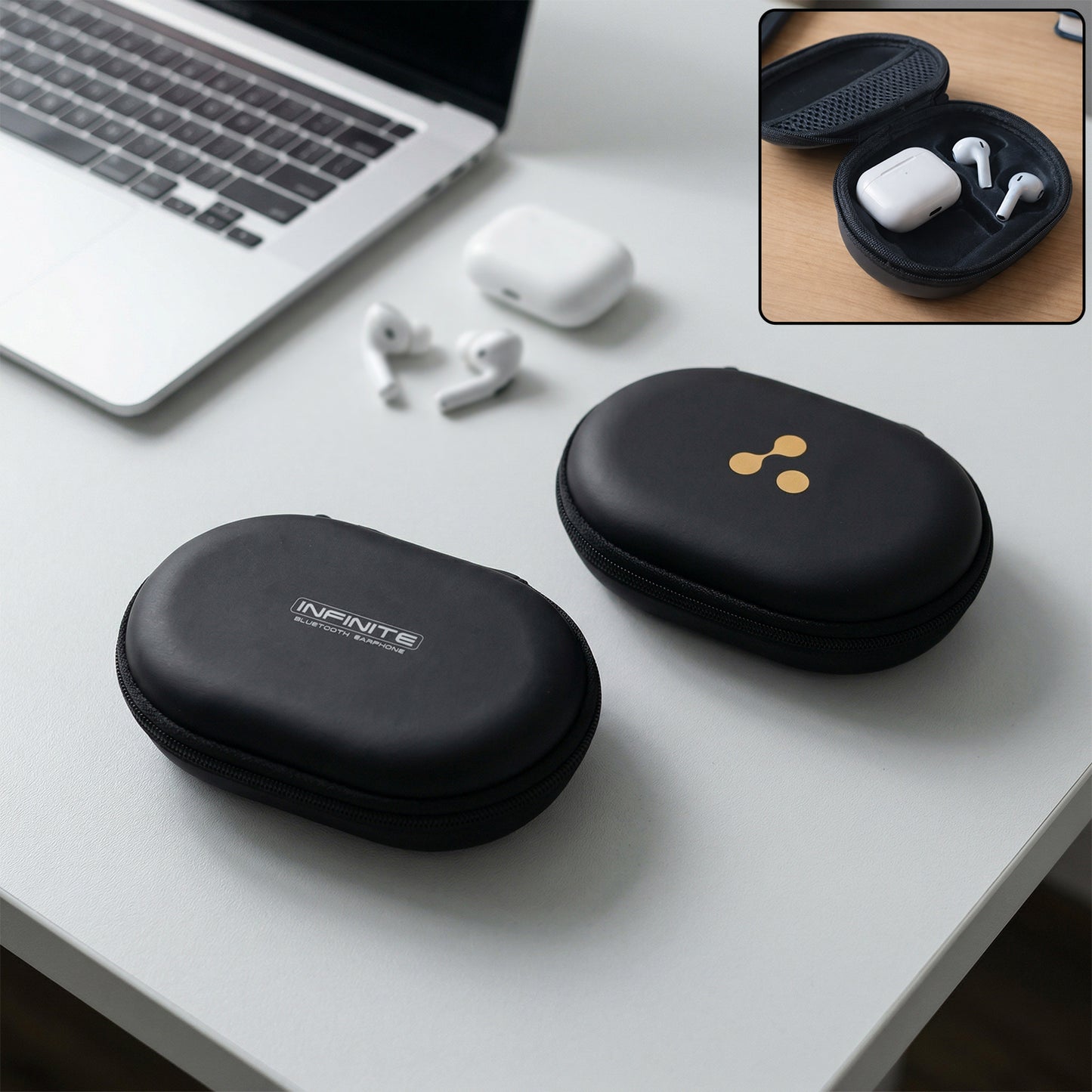 Portable Earphone Carrying Case (1 Pc Mix Design)