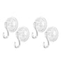 Plastic Suction Cup Hooks (4 Pcs Set)