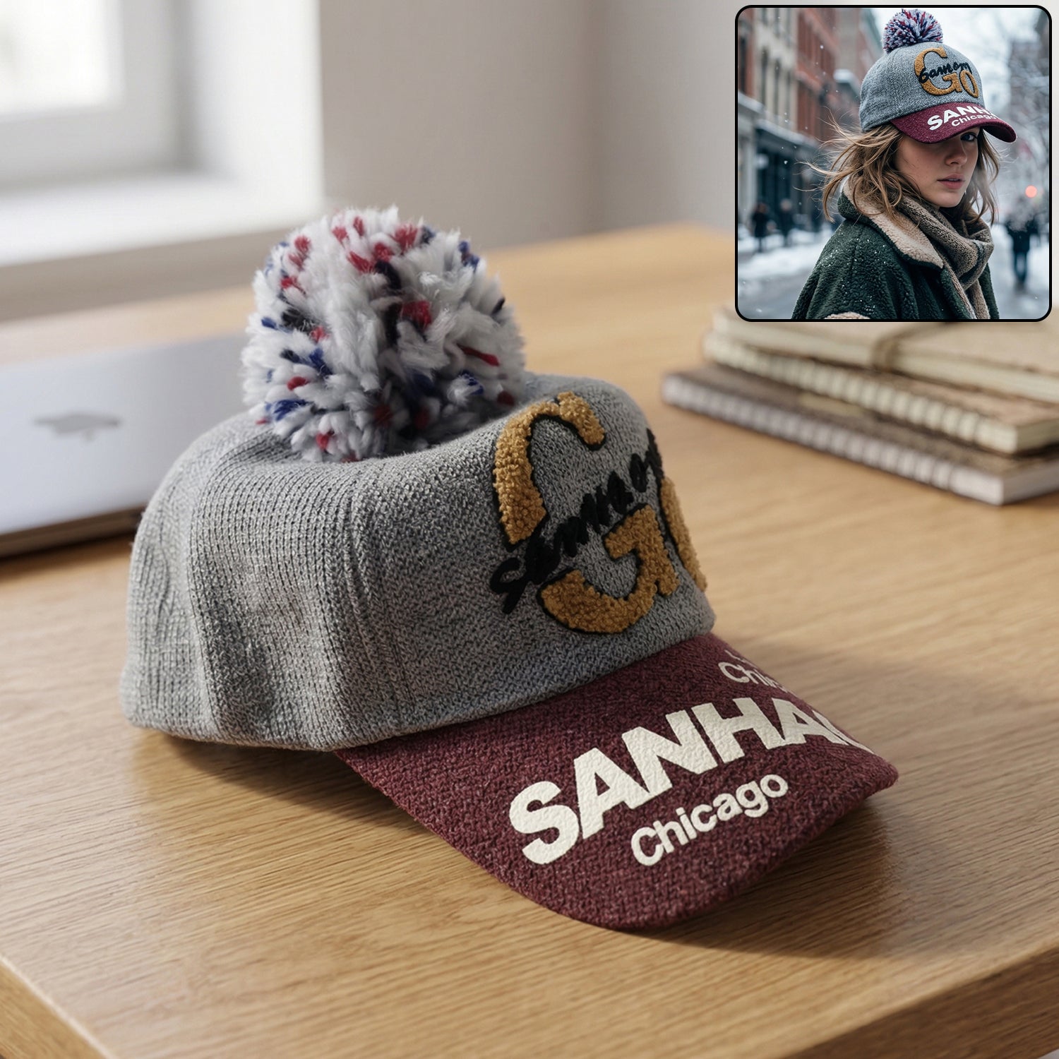 Trendy Winter Baseball Style Woolen Cap (1 Pc) – Leadzinkart