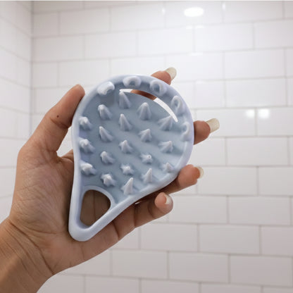 Premium Silicone Scalp Massager Shampoo Brush (1 Pc)