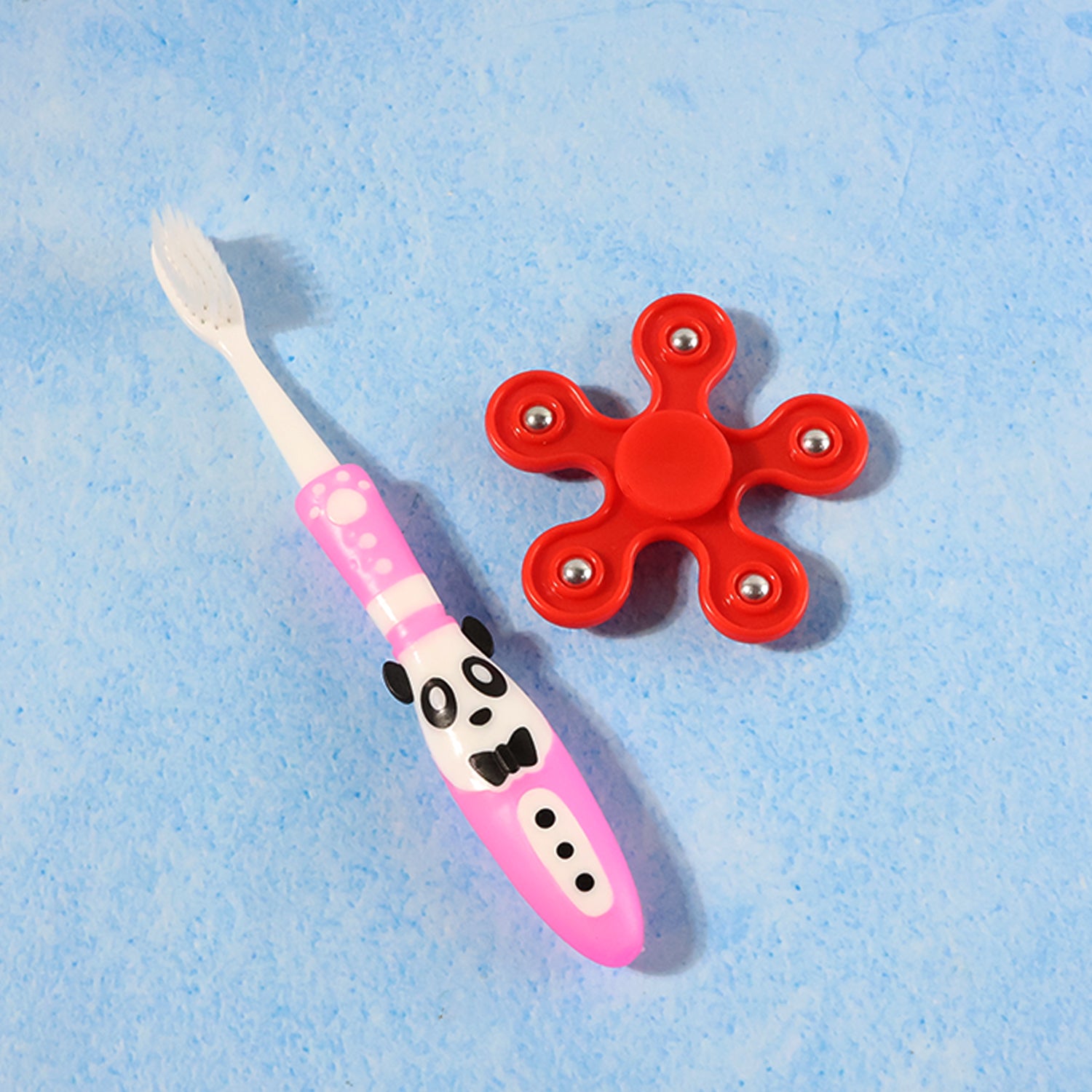 Kids Toothbrush And Fidget Spinner Toy Set