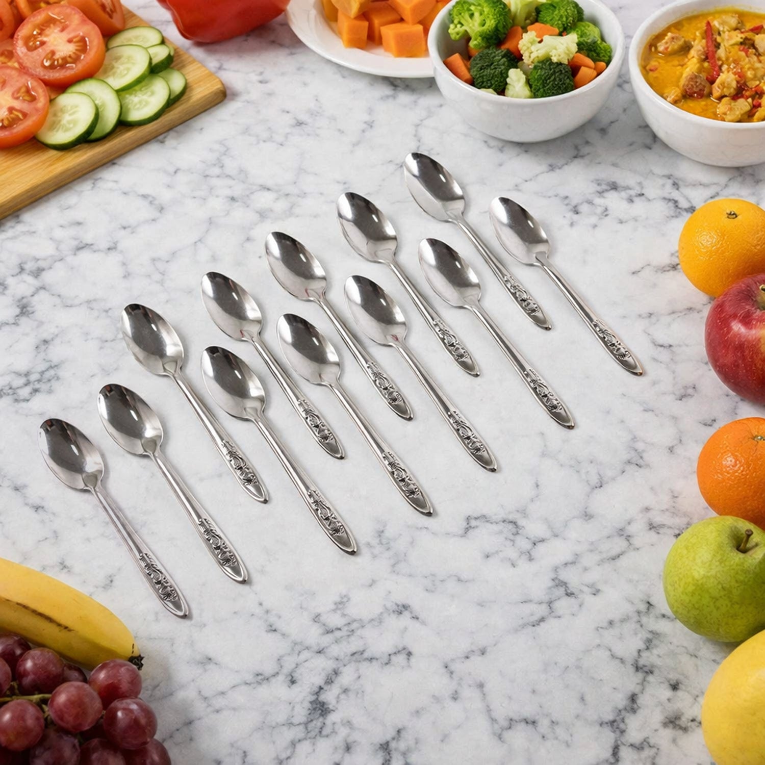 Table Spoon Set Premium Stainless Steel Table Spoons Set (12 Pc Set) – Leadzinkart