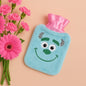 Blue Sullivan Monster Small Hot Water Bag With Cover For Pain Relief Neck Shoulder Pain And Hand Feet Warmer Menstrual Cramps.