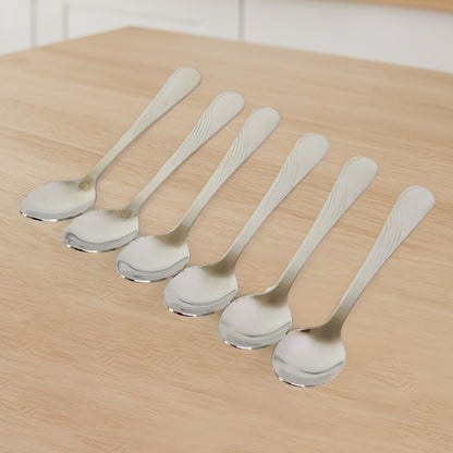 Supermom Diamond Stainless Steel Dining Spoon (6 Pc  Set)