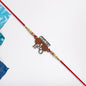 Trendy Wooden Rakhi For Brother  Coolest Bro Design With Sunglass Motif  Decorative Beads