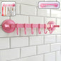 Multipurpose Wall-mounted Plastic Hanging Rack (6 Hook 1 Pc)
