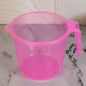 Plastic Round Transparent Bath Water Mug (1 Pc  1200 Ml  Mix Color)