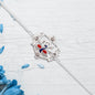 Silver Peacock Rakhi With Diamond Accents