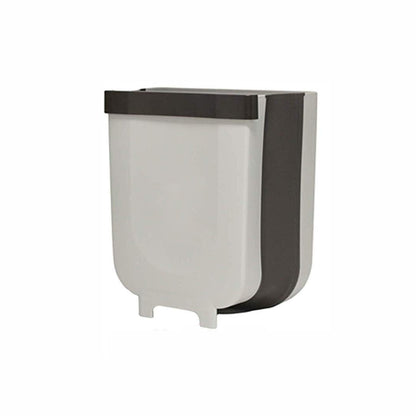 5873 Hanging Trash Can For Kitchen Cabinet Door Small Collapsible Foldable Waste Bins Hanging Trash Holder For Bathroom Bedroom Office Car Portable.