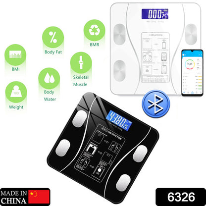 6326 Bluetooth Body Fat Scale Digital Smart Body Weight Scale Ios And Android App To Manage Body Weight Body Fat Water Muscle Mass Bmi Bmr Bone Mass And Visceral Fat With Bmi Scale