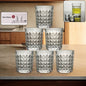 Premium Crystal-style Glass Tumbler Set (6 Pc  210 Ml)