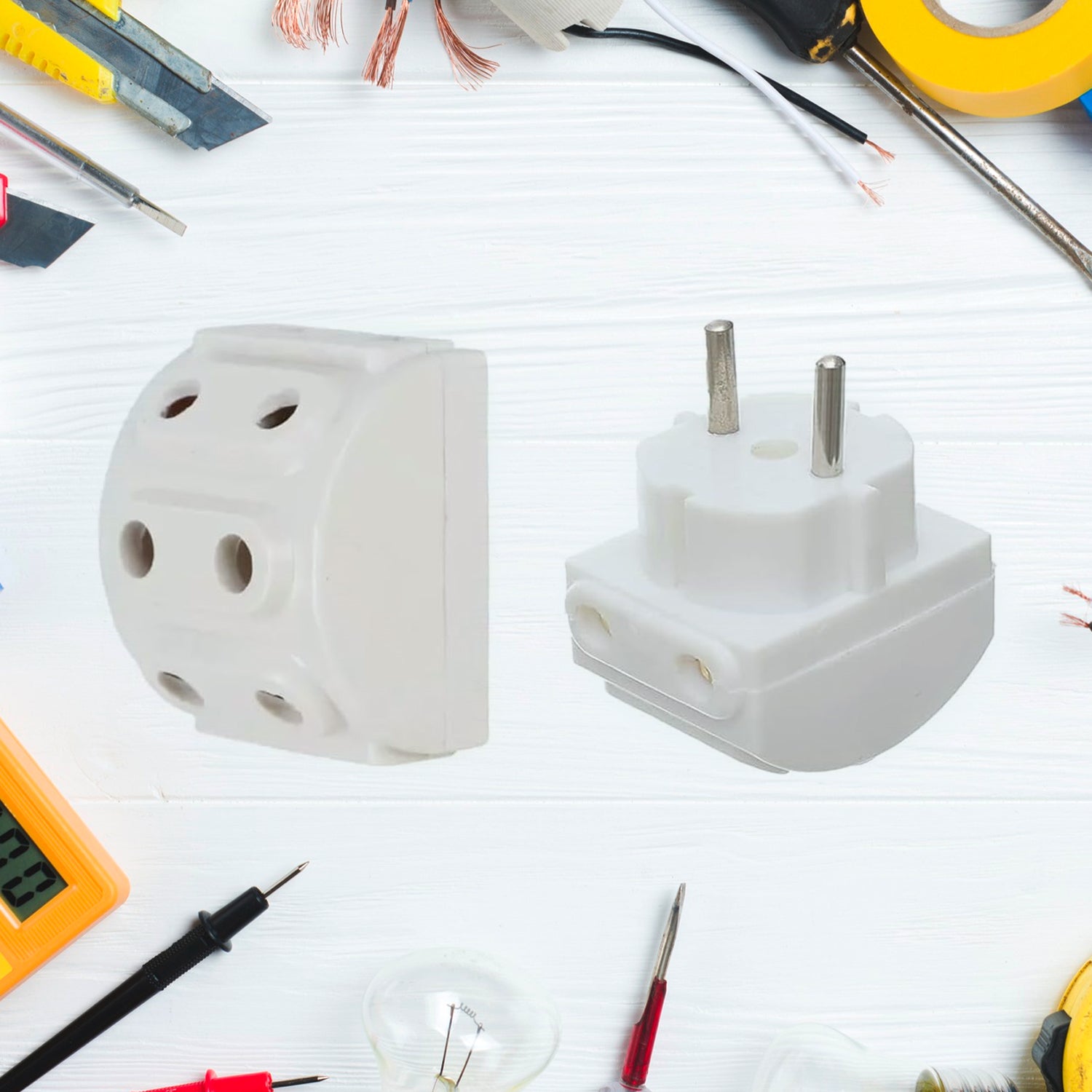 5-way 2 Pin Multi-plug Socket Converter (1 Pc) – Leadzinkart