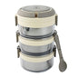 Ganesh Steko-3 Triple Layer Stainless Steel Insulated Lunch Box Set