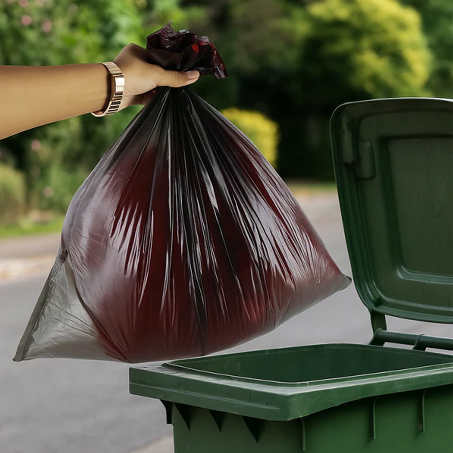 Heavy Duty Garbage Bags Roll (1 Roll 30 Bag 45x55 Cm)