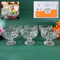 Glass Ice Cream Bowls Glass Dessert Cups For Sundae (6 Pcs)