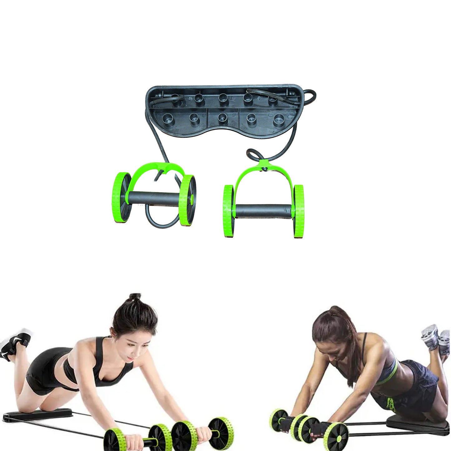 7246 Professional Fitness Imported Ab Builder Ab Care Xtreme Fitness  Resistance Exerciser Resistance Tube Ab Slimmer Rope Exerciser Body Building Home Gym Trainer For Both Men  Women (1 Pc)