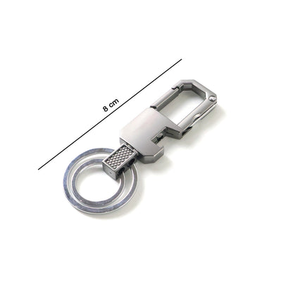 Premium Metal Key Holder With Secure And Stylish Keychain (1 Pc)