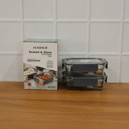Airtight Sealed Food Storage Container Set (2 Pc Set 350 Ml Approx)