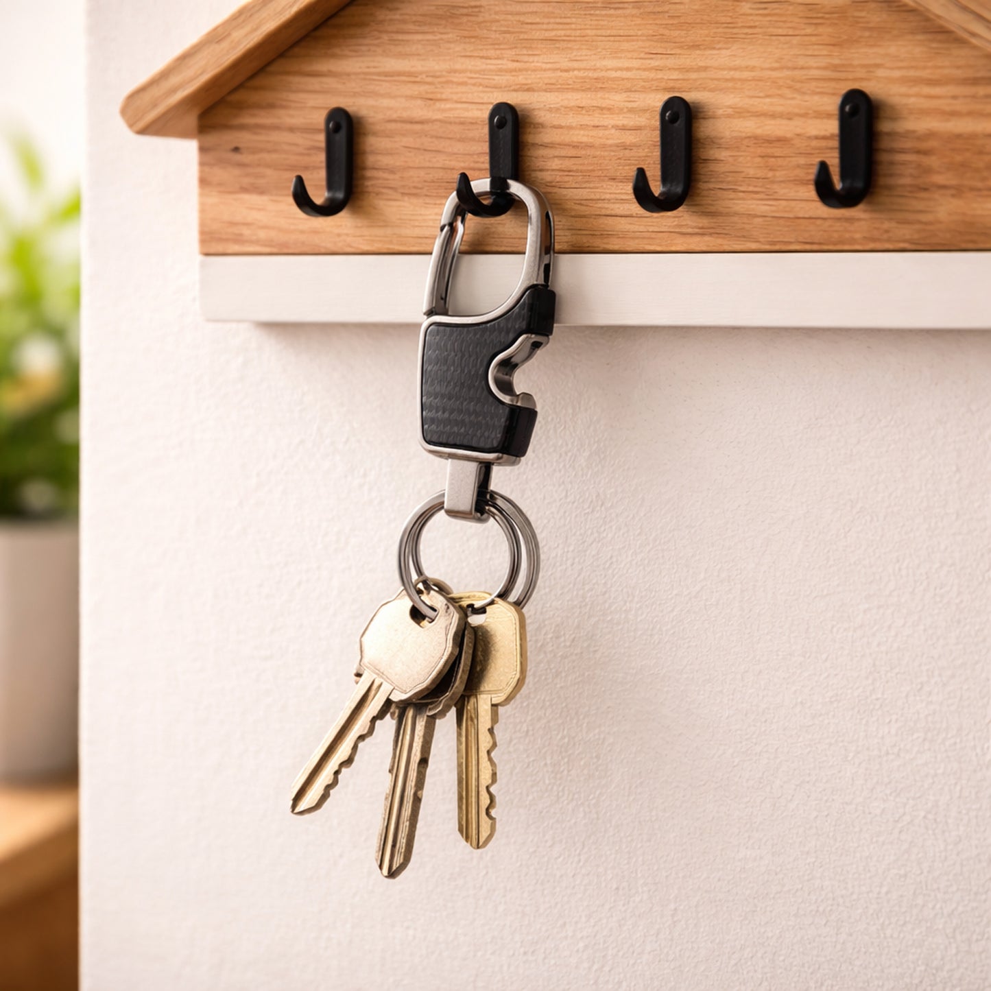 Heavy Duty Keychain Organizer With Quick Release Hook For Keys (1 Pc)