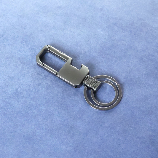 Premium Metal Key Holder With Secure And Stylish Keychain (1 Pc)