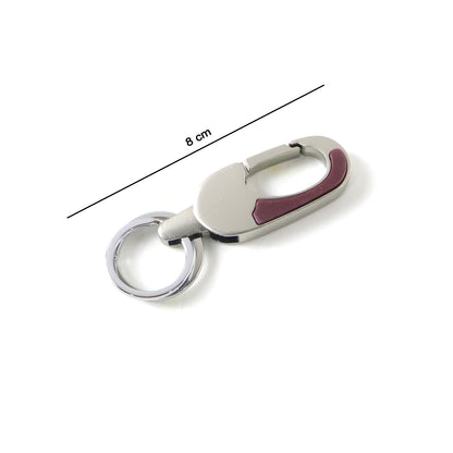 Premium Stainless Steel Carabiner Keychain With Secure Locking Clip 1 Pc