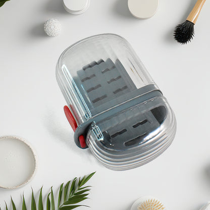 Multipurpose Soap Box Holder With Transparent Dust-proof Lid Sabudani (1 Pc)