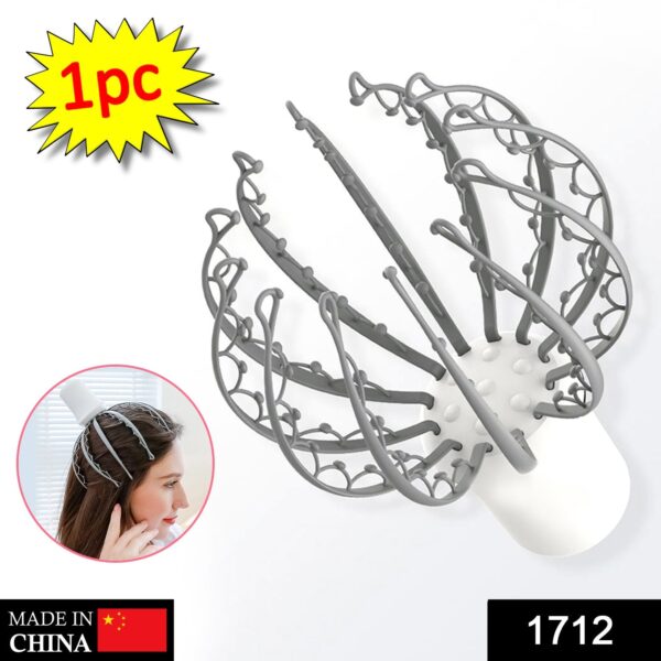 1712 Electric Octopus Claw Scalp Massager Stress Relief Therapeutic Head Scratcher (Battery Operated)