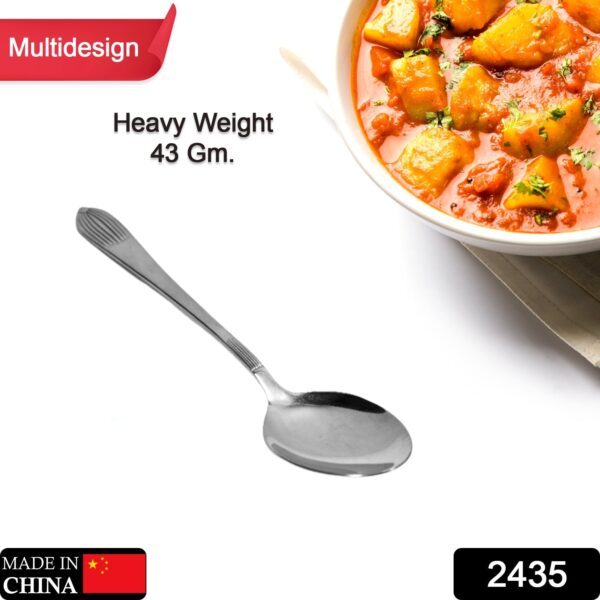 2435 Stainless Steel Spoon 1pc Spoon. Spoon for Coffee, Tea, Sugar, & Spices.