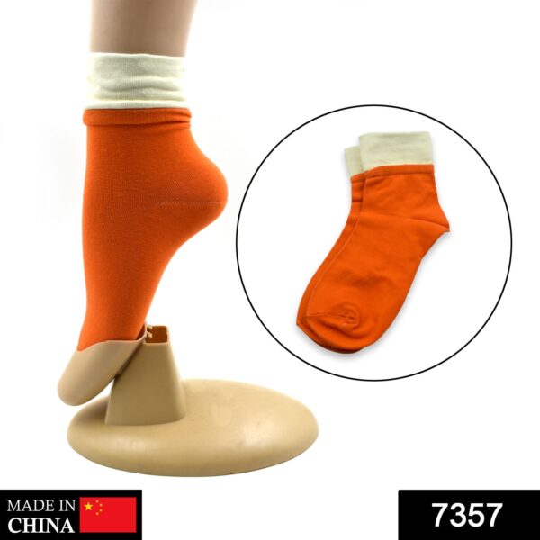 7357 Socks Breathable Thickened Classic Simple Soft Skin Friendly (1Pair) (Moq :-3), Moja