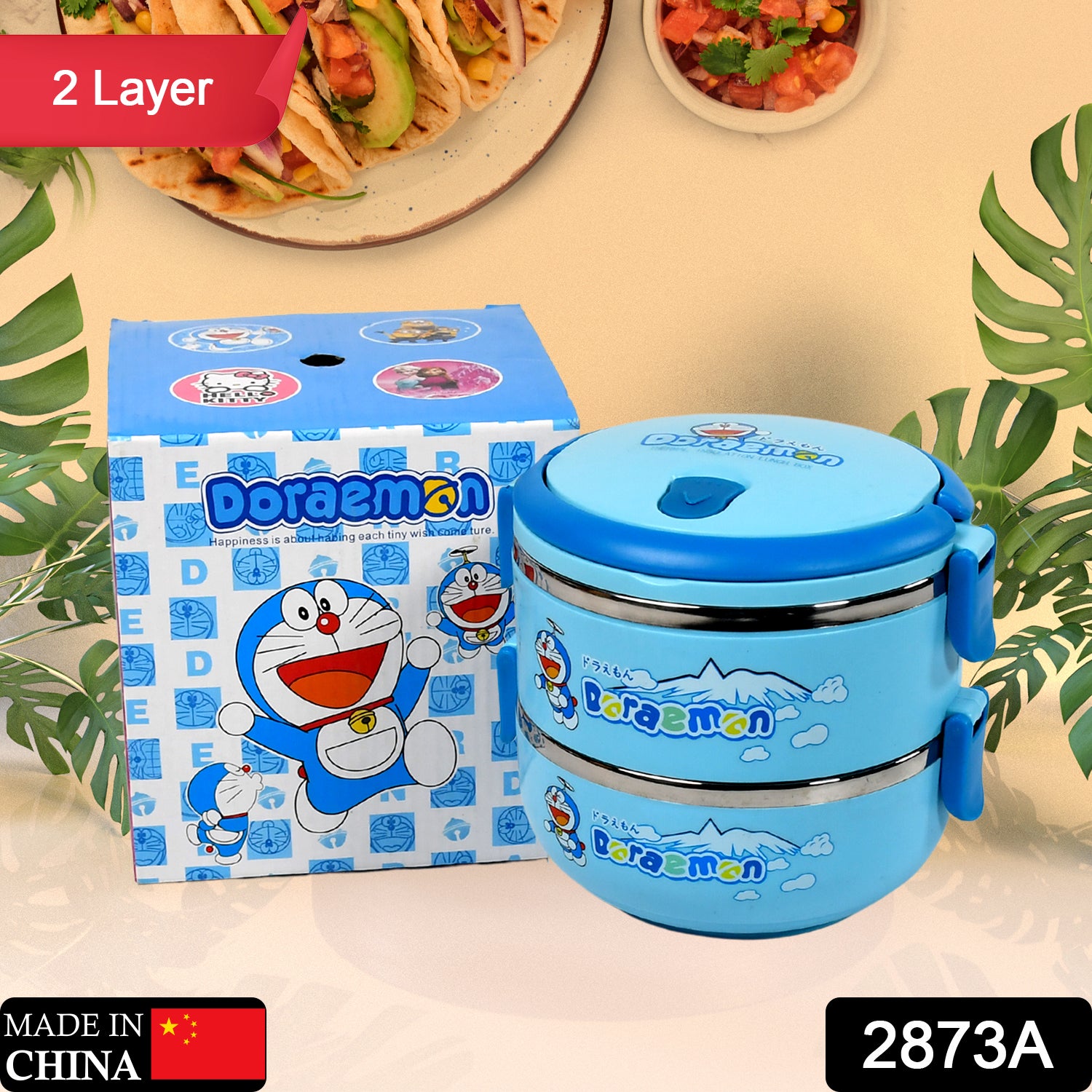 01_7b2ee7ef-00b0-419d-aab0-6a13ecc2451a 2873A Doraemon 2layer Lunch Box Steel High Quality 2 Layer Tiffin Box For Home , Office & School Use