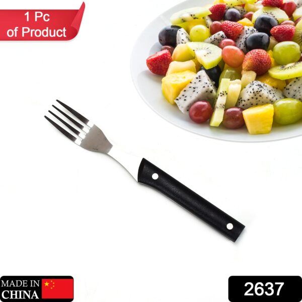 2637 Stainless steel fork with comfortable grip dining fork (1pc)