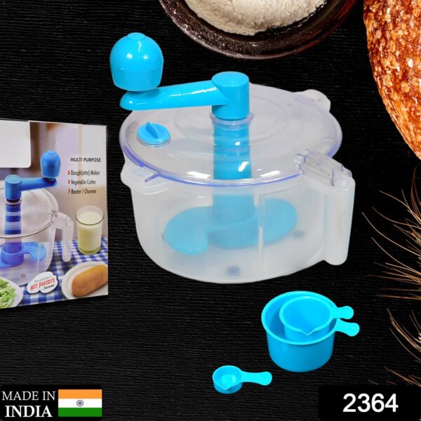 2364 Transparent Dough Maker Machine (Atta Maker) , Measuring Cup And Slicer