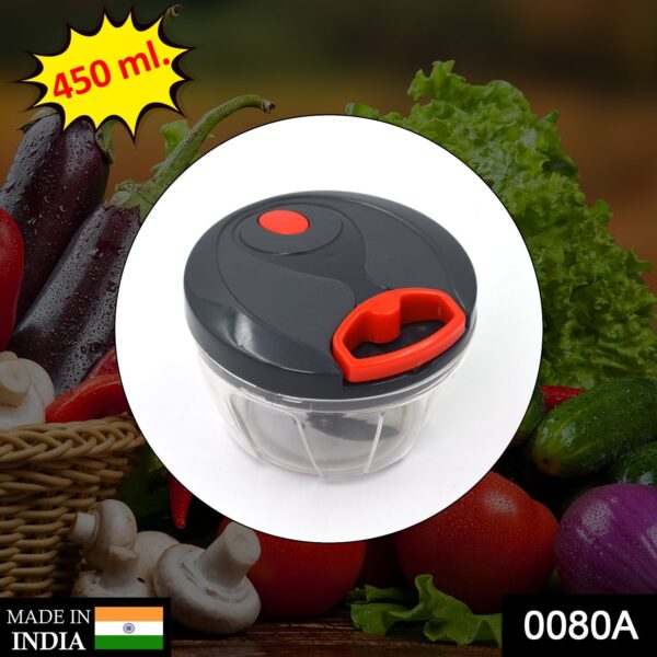 0080 A Atm Chopper 450 ML used for chopping and cutting of various fruits and vegetables in all kinds f household kitchen purposes and all.