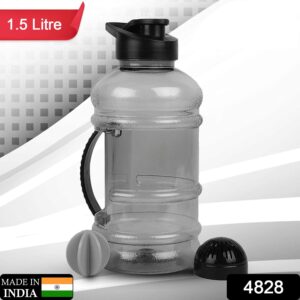 4828 Sports Gym 1.5 Liters Gallon Water Bottle with Mixer and Strainer