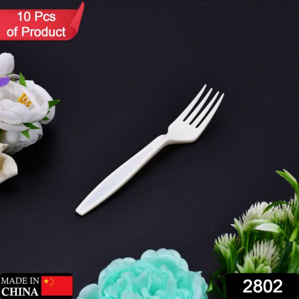 2802 Small plastic 10pc Serving Fork Set for kitchen