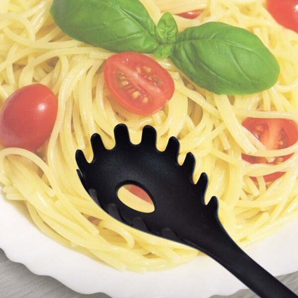 0181 HEAT-RESISTANT PASTA SERVER WITH WOODEN HANDLE | SPAGHETTI SERVER