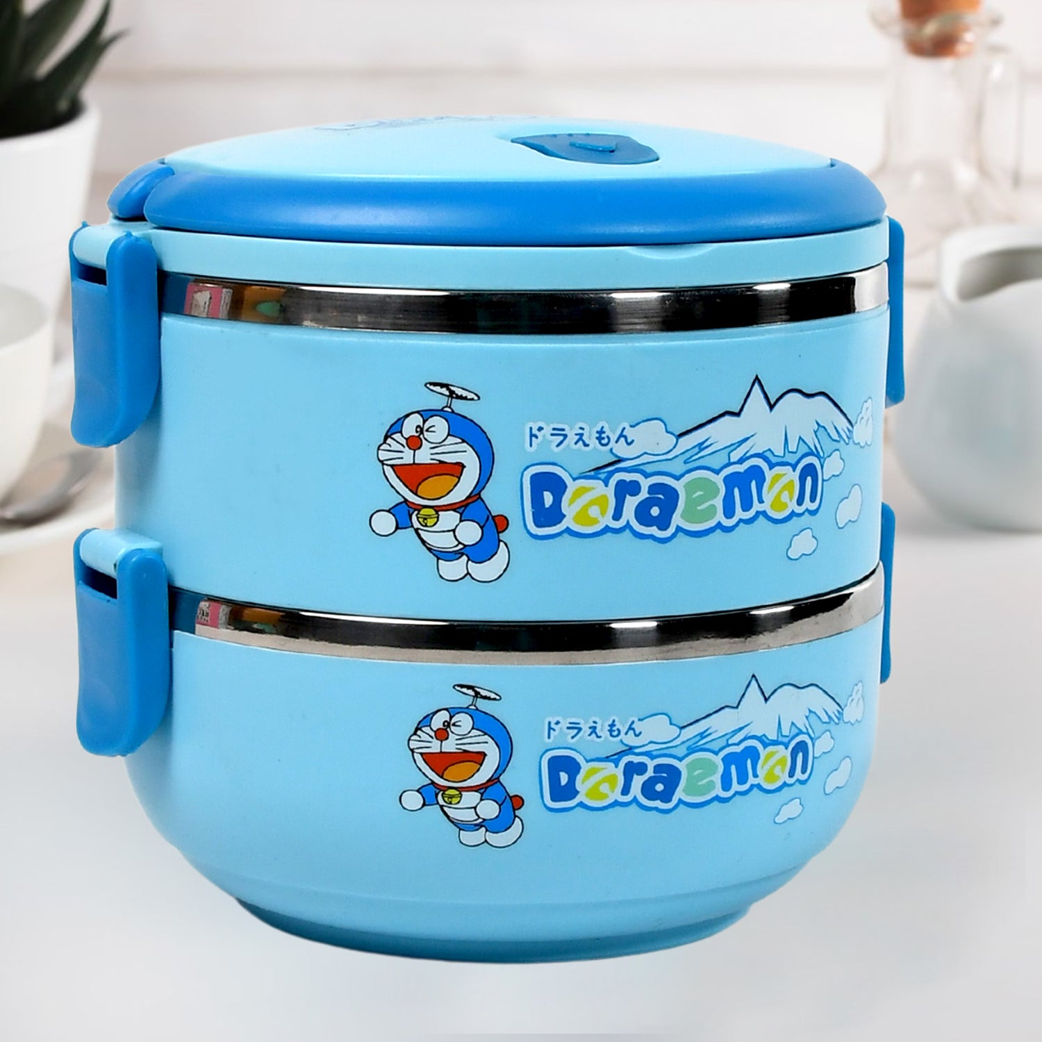02_8aeeb8a5-f2ef-4807-919b-d28182ab9b2d 2873A Doraemon 2layer Lunch Box Steel High Quality 2 Layer Tiffin Box For Home , Office & School Use