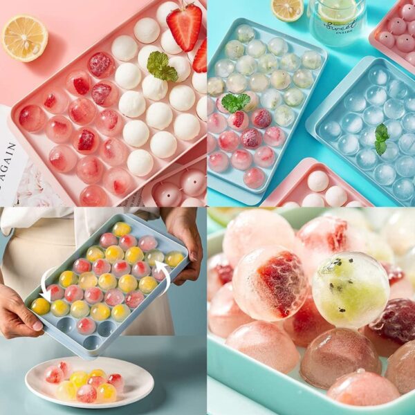 2486A Plastic Round BPA Free Reusable Ice Cube Ice Ball Mold/Lollipop Candy Maker