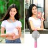 4811 Portable Princess Rabbit Styled Rechargeable Handheld Fan For Travel , home & Office Use