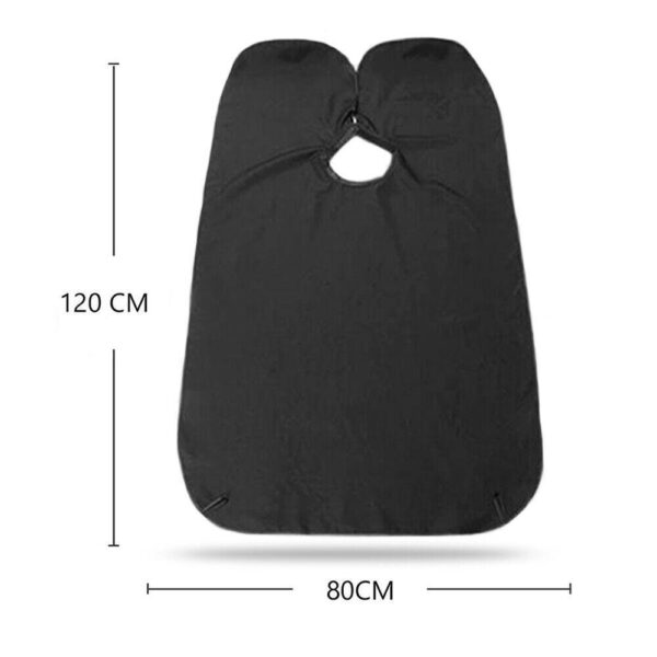 6027 Black Beard Apron Hair Clippings Catcher Grooming Bib