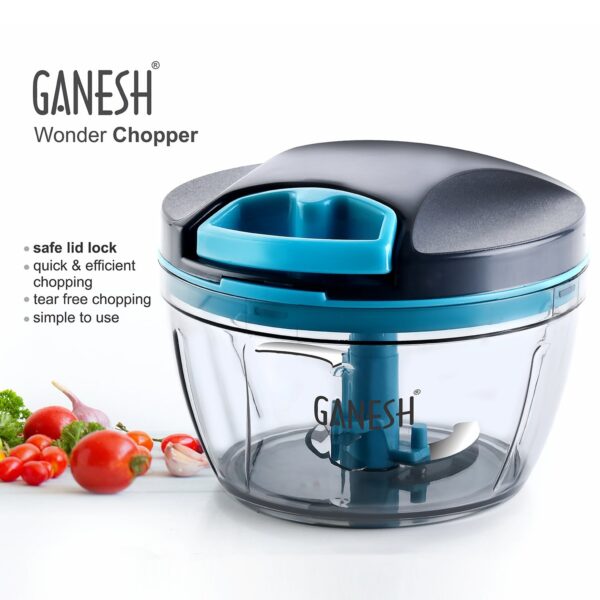 8106 GANESH Wonder Chopper, Grey (470Ml)