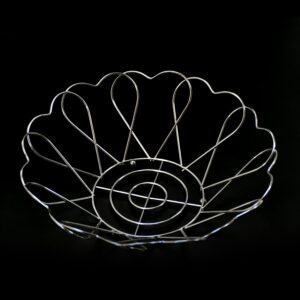 5122 Stainless Steel Fruit Basket (Flower) Fruit Bowl Basket