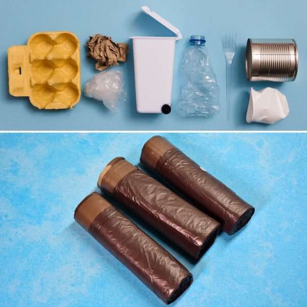 9249 3Rolls Garbage Bags/Dustbin Bags/Trash Bags 45x50Cm