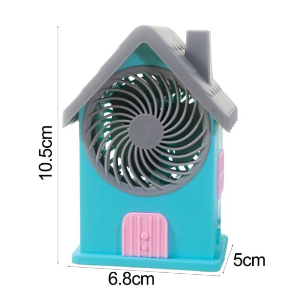 4799 Mini House Fan House Design Rechargeable Portable Personal Desk Fan For Home , Office & Kids Use